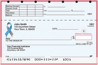 Diabetes Awareness Top Stub Personal Checks