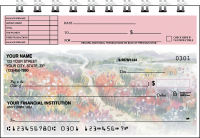 Pastel Gardens Top Stub Personal Checks - Singles