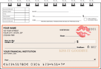 Kiss It Goodbye Top Stub Personal Checks - Singles