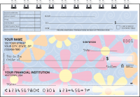 Flower Power Top Stub Personal Checks - Singles