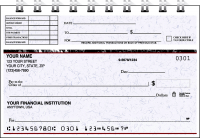 Executive Top Stub Personal Checks - Singles