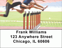 Track Baton Hurdles Address Labels Accessories