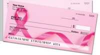 Pink Ribbon Side Tear Personal Checks