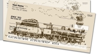 Vintage Train Side Tear Personal Checks