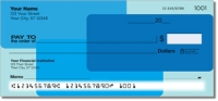 Blue Rectangle Personal Checks