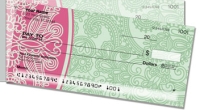 Retro Paisley Side Tear Personal Checks