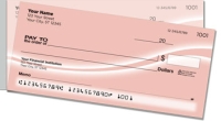 Pink Swoosh Side Tear Personal Checks