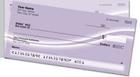 Purple Swoosh Side Tear Personal Checks