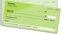 Green Curve Side Tear Personal Checks