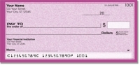 Purple Sponge Pattern Personal Checks