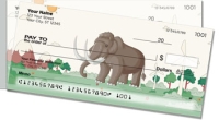 Cute Extinct Animal Side Tear Personal Checks