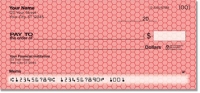 Red Honeycomb Personal Checks