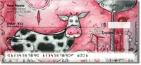 I Love Moo Personal Checks