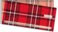 Plaid Pattern Side Tear Personal Checks