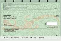 Swirl Art Top Stub Personal Checks