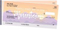 Motivational Mountains Side Tear Personal Checks