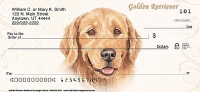 Golden Retriever Dog Personal Checks Designs