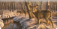 Winter Calm Whitetail Deer Checkbook Cover Accessories