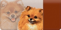 Pomeranian Dog Checkbook Cover Accessories
