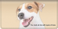 Faithful Friends - Jack Russell Terrier Checkbook Cover Accessories