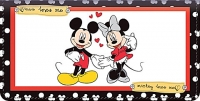 Mickey Loves Minnie Leather Checkbook Cover Accessories