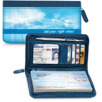 New Day Zippered Wallet Checkbook Cover Accessories