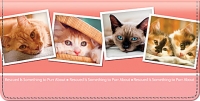 Rescued is Something to Purr About Checkbook Cover Accessories