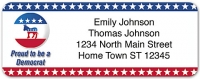 Proud to be a Democrat Address Labels Accessories
