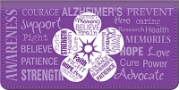 Alzheimers Awareness Checkbook Cover Accessories