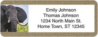 Elephants Return Address Label Accessories