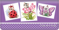 Cute as a Bug Kittens Checkbook Cover Accessories