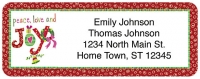Very Merry Christmas Return Address Label Accessories