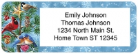 Winter Birds Return Address Label Accessories