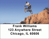 Mountain Bike Address Labels Accessories