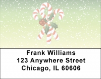 Christmas Candy Canes Address Labels Accessories