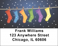 Holiday Stockings Address Labels Accessories