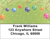 Christmas Ornament Party Address Labels Accessories