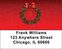 Holiday Wreath Address Labels Accessories