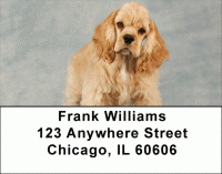 Cuddly Cocker Puppies Address Labels Accessories