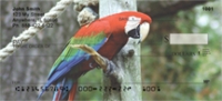 Scarlet Macaw Checks - Parrots Personal Checks