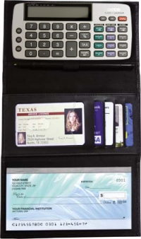 Personal Portable Checkbook Calculators, Wallet Size Calculators