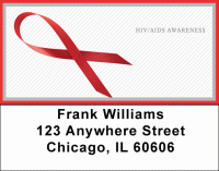 HIV/Aids Awareness Ribbon Address Labels Accessories