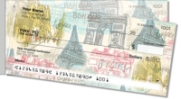 Paris Vacation Side Tear Personal Checks