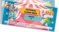 National Clown Week Side Tear Personal Checks