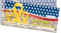 Support Our Troops Side Tear Personal Checks