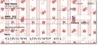 Floral Fabric Personal Checks