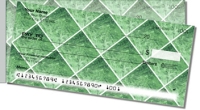 Green Marble Tile Side Tear Personal Checks
