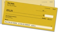 Yellow Houndstooth Side Tear Personal Checks