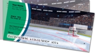 Green & Blue Hockey Side Tear Personal Checks