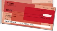 Red Rectangle Side Tear Personal Checks